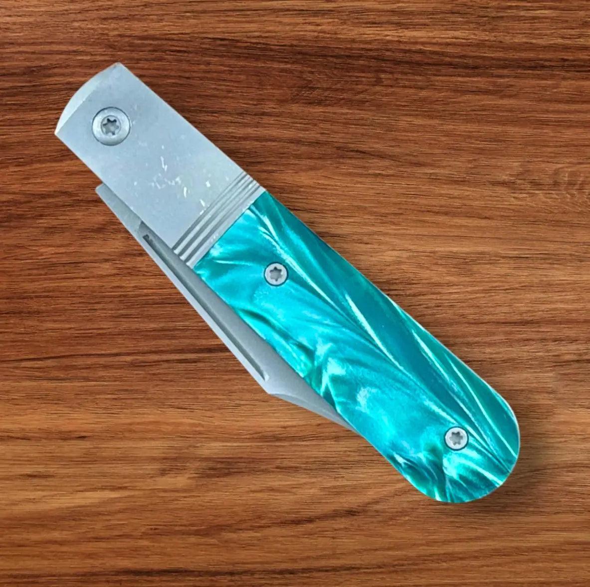Jack Wolf Knives-Jack Wolf Knives - Big Bro Jack - KIRINITE OZ GREEN - w/ FREE Steel Bottle-5-Urban Cutlery