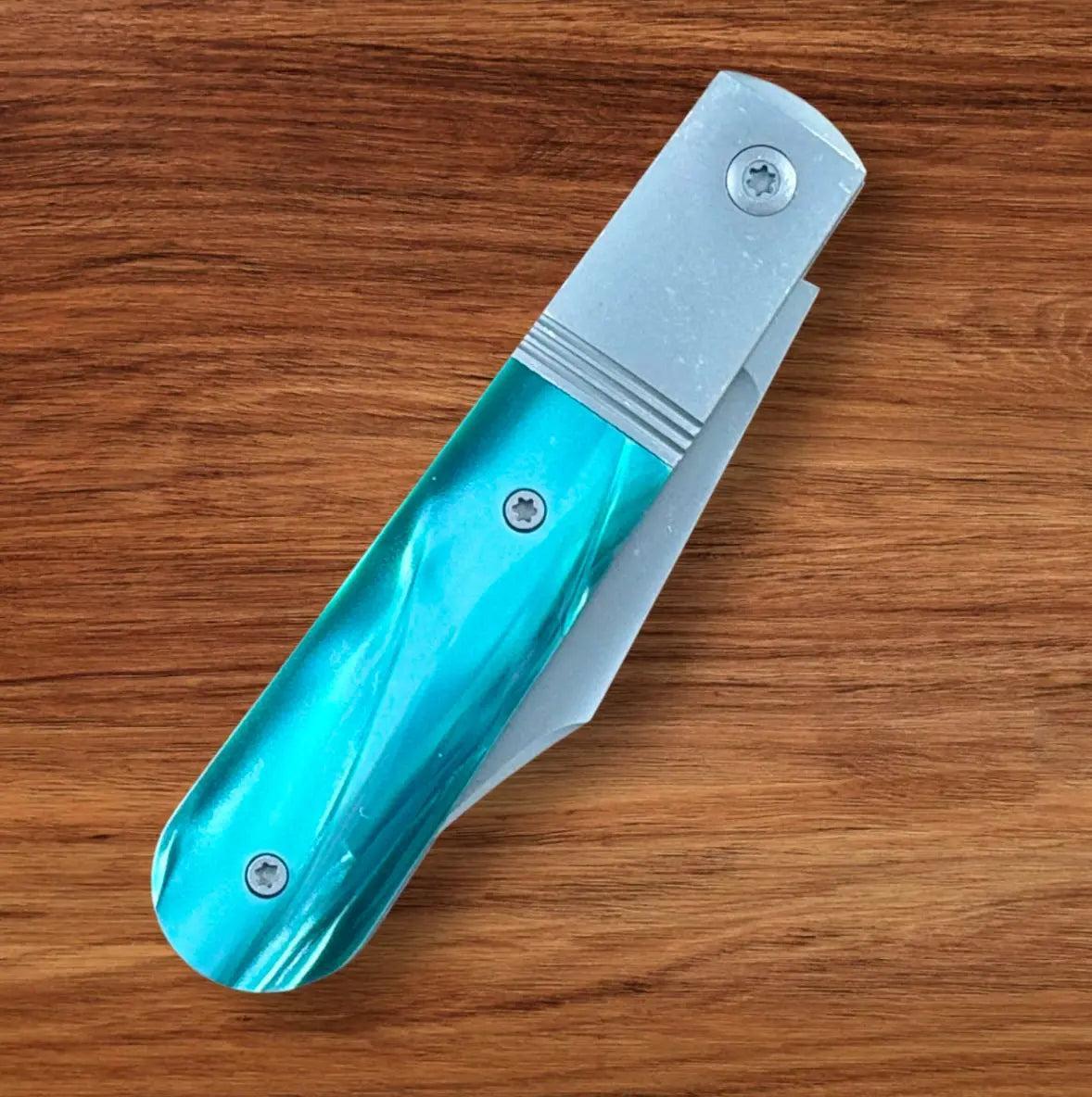 Jack Wolf Knives-Jack Wolf Knives - Big Bro Jack - KIRINITE OZ GREEN - w/ FREE Steel Bottle-6-Urban Cutlery