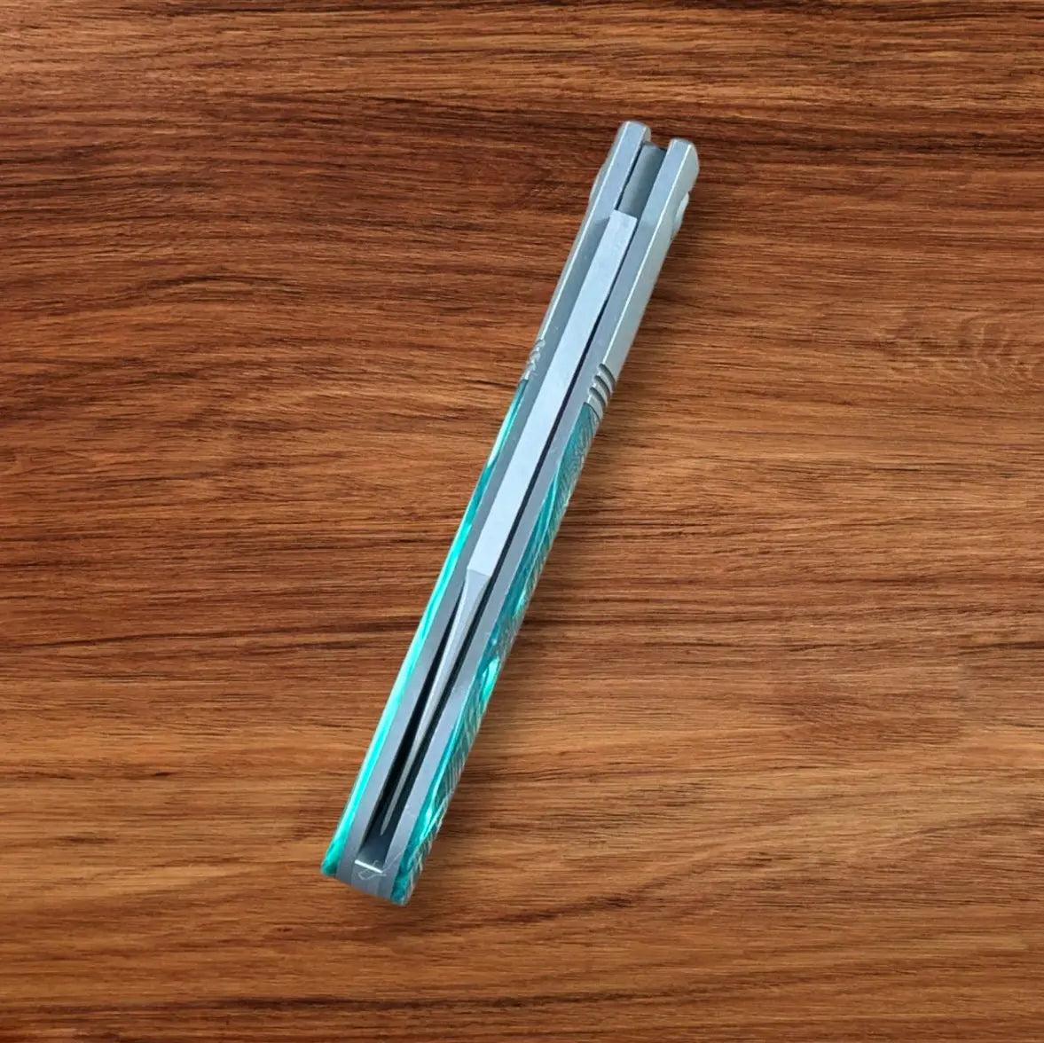 Jack Wolf Knives-Jack Wolf Knives - Big Bro Jack - KIRINITE OZ GREEN - w/ FREE Steel Bottle-7-Urban Cutlery