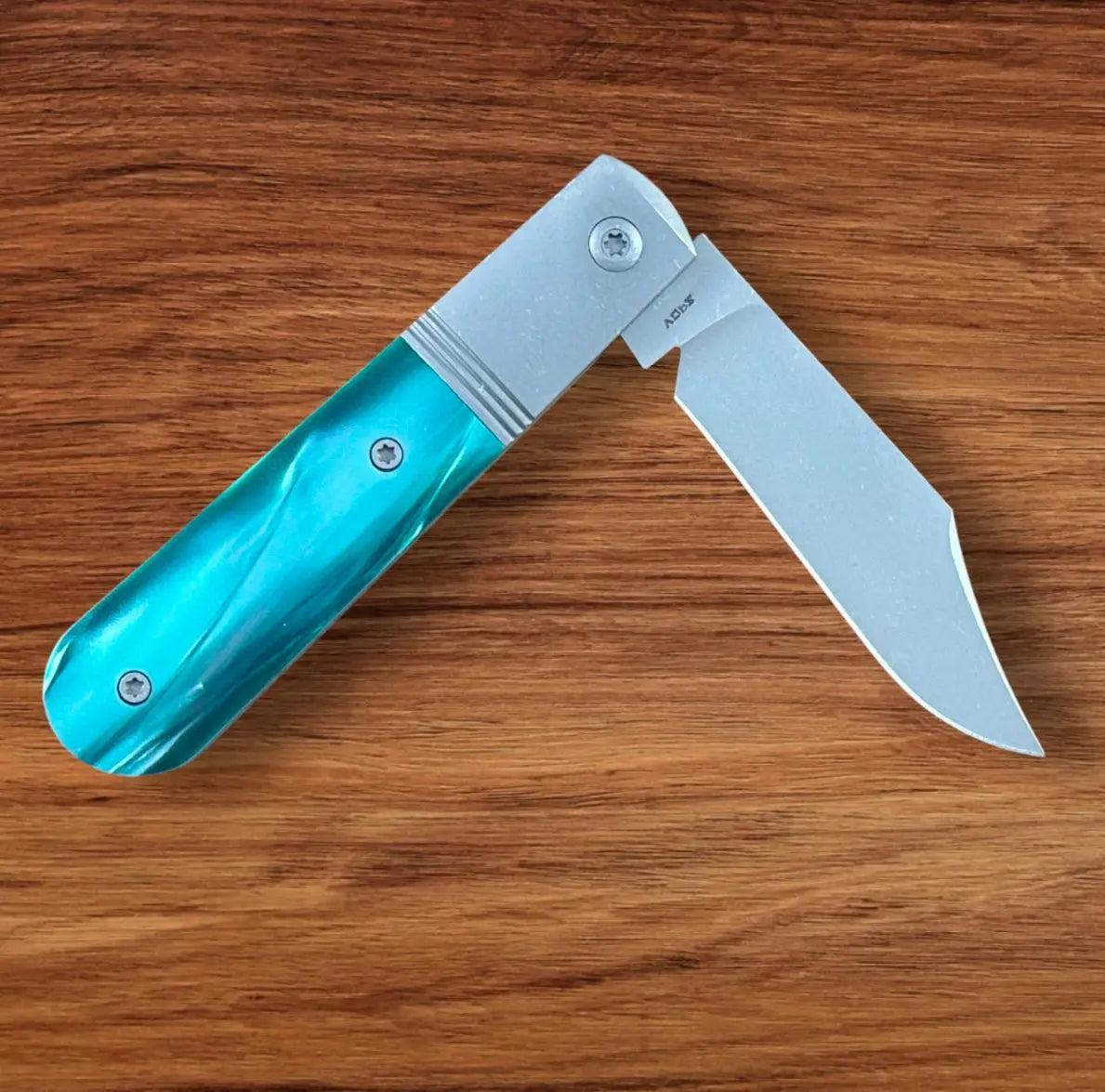 Jack Wolf Knives-Jack Wolf Knives - Big Bro Jack - KIRINITE OZ GREEN - w/ FREE Steel Bottle-Urban Cutlery