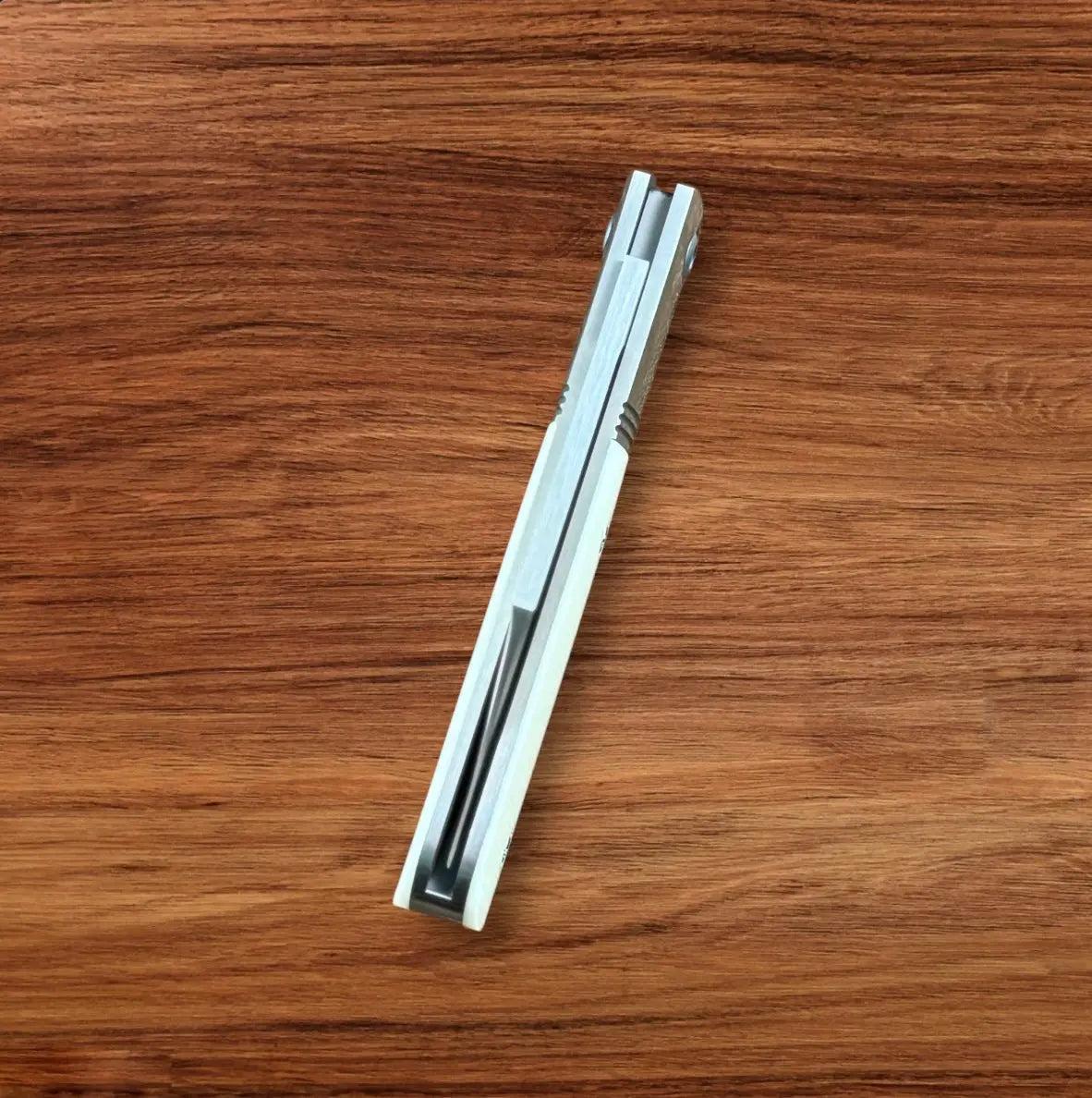 Jack Wolf Knives-Jack Wolf Knives - Big Bro Jack - SMOOTH WHITE BONE - w/ FREE Steel Bottle-7-Urban Cutlery