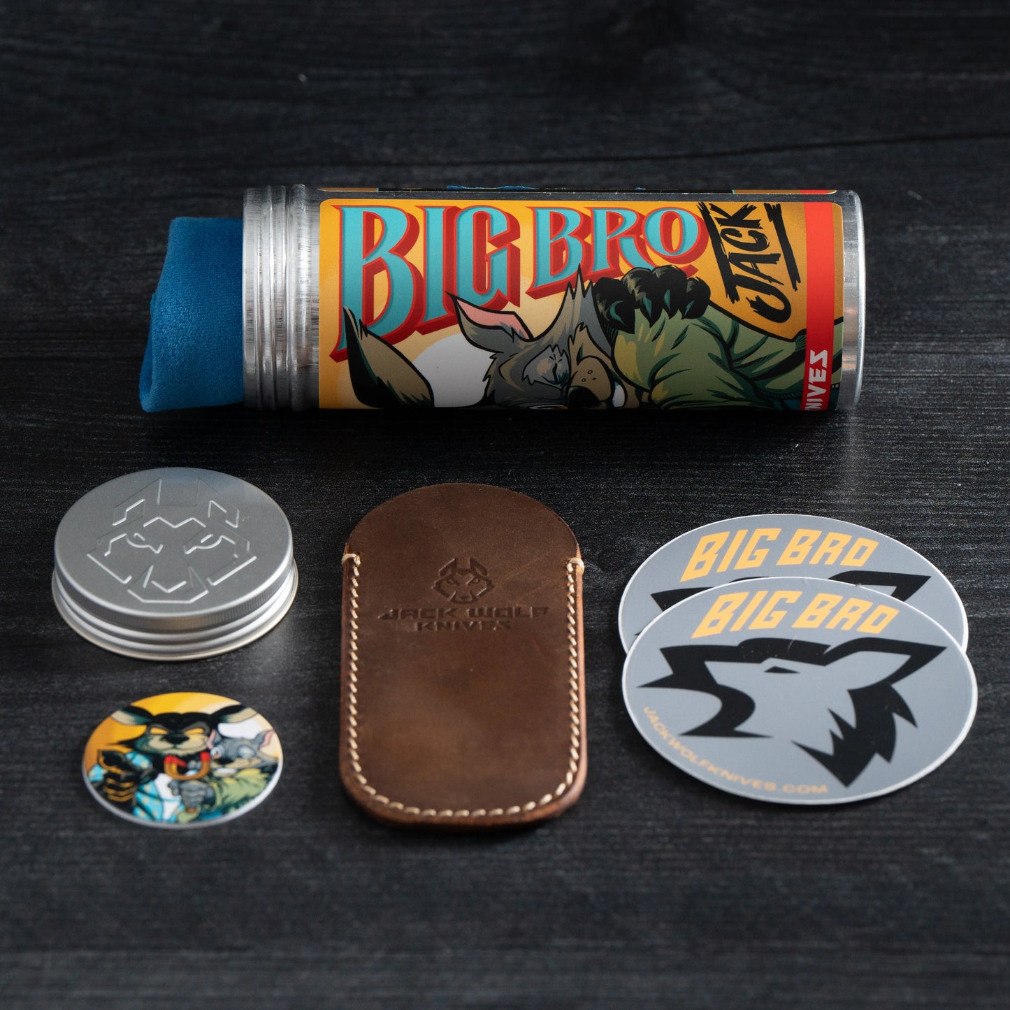 Jack Wolf Knives-Jack Wolf Knives - Big Bro Jack - SMOOTH WHITE BONE - w/ FREE Steel Bottle-8-Urban Cutlery