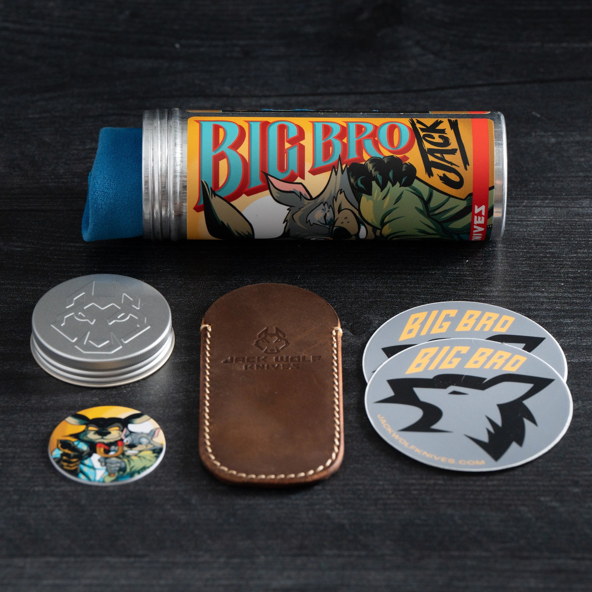 Jack Wolf Knives-Jack Wolf Knives - Big Bro Jack - SMOOTH WHITE BONE - w/ FREE Steel Bottle-8-Urban Cutlery