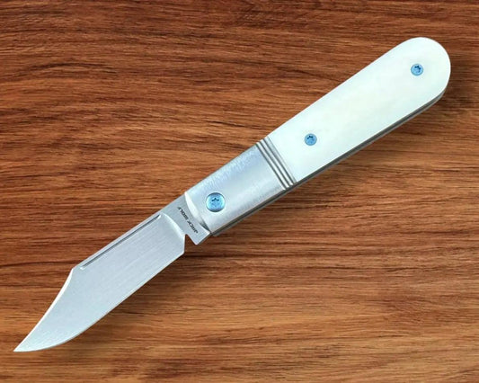 Jack Wolf Knives-Jack Wolf Knives - Big Bro Jack - SMOOTH WHITE BONE - w/ FREE Steel Bottle-Urban Cutlery