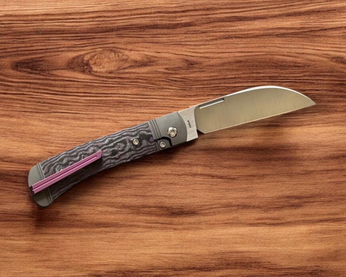 Jack Wolf Knives-Jack Wolf Knives - DIAMONDBACK JACK - FAT CARBON PURPLE HAZE-Urban Cutlery