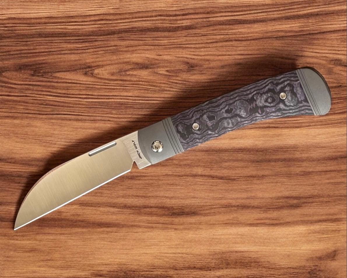 Jack Wolf Knives-Jack Wolf Knives - DIAMONDBACK JACK - FAT CARBON PURPLE HAZE-Urban Cutlery