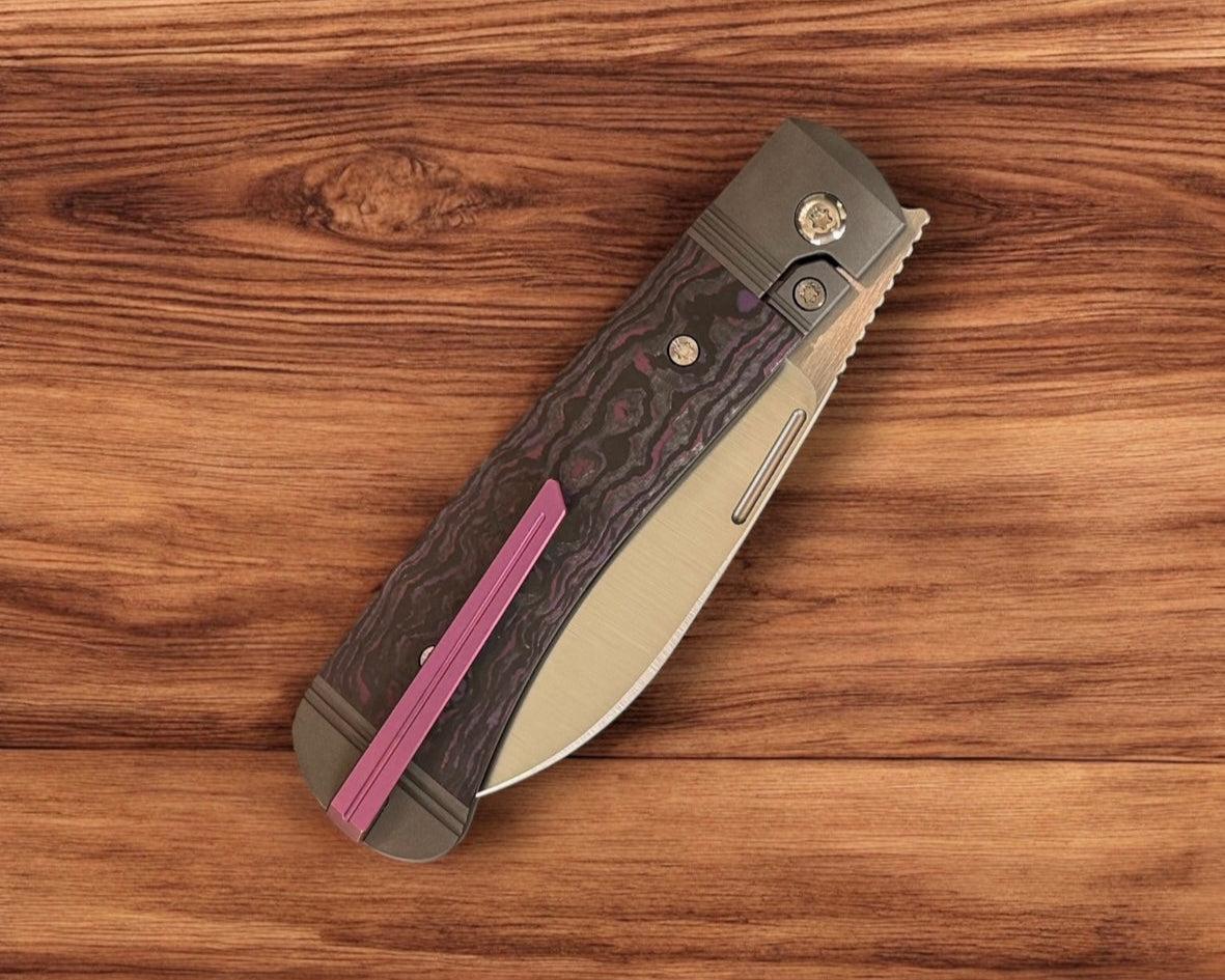 Jack Wolf Knives-Jack Wolf Knives - DIAMONDBACK JACK - FAT CARBON PURPLE HAZE-Urban Cutlery