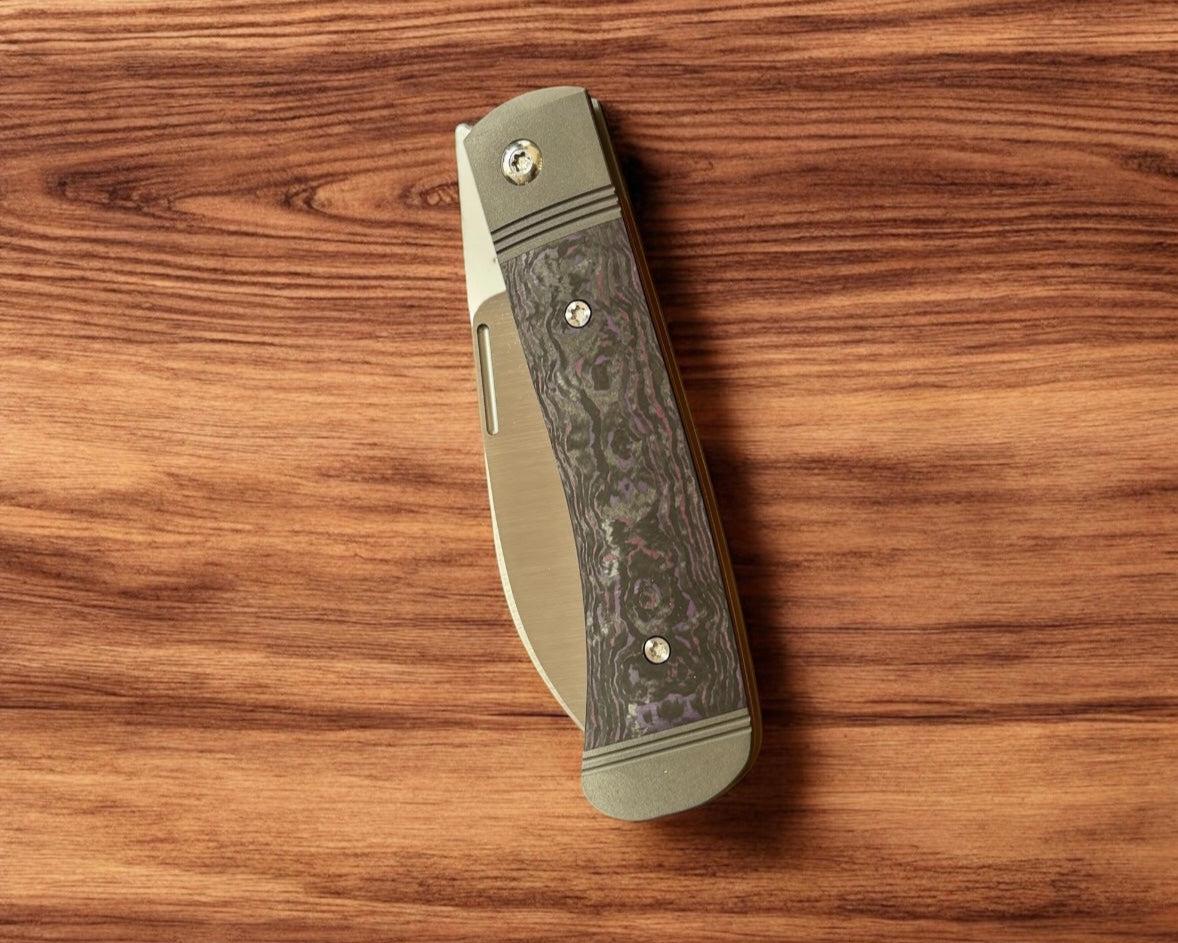 Jack Wolf Knives-Jack Wolf Knives - DIAMONDBACK JACK - FAT CARBON PURPLE HAZE-Urban Cutlery