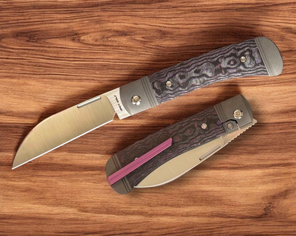 Jack Wolf Knives-Jack Wolf Knives - DIAMONDBACK JACK - FAT CARBON PURPLE HAZE-Urban Cutlery