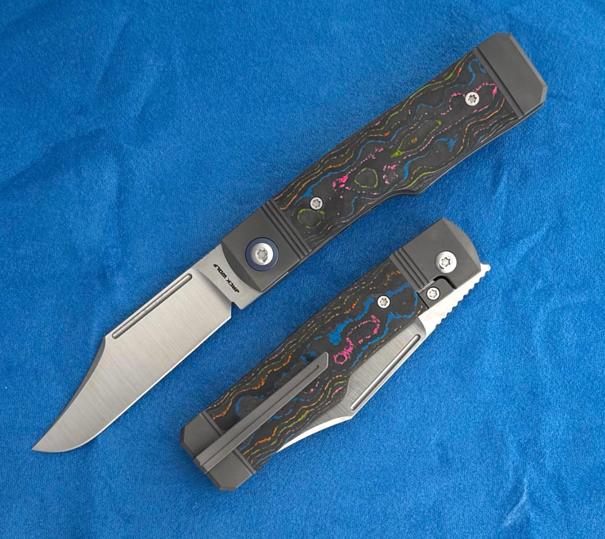 Jack Wolf Knives-Jack Wolf Knives - GUNSLINGER JACK - CAMOCARBON 80S-4-Urban Cutlery