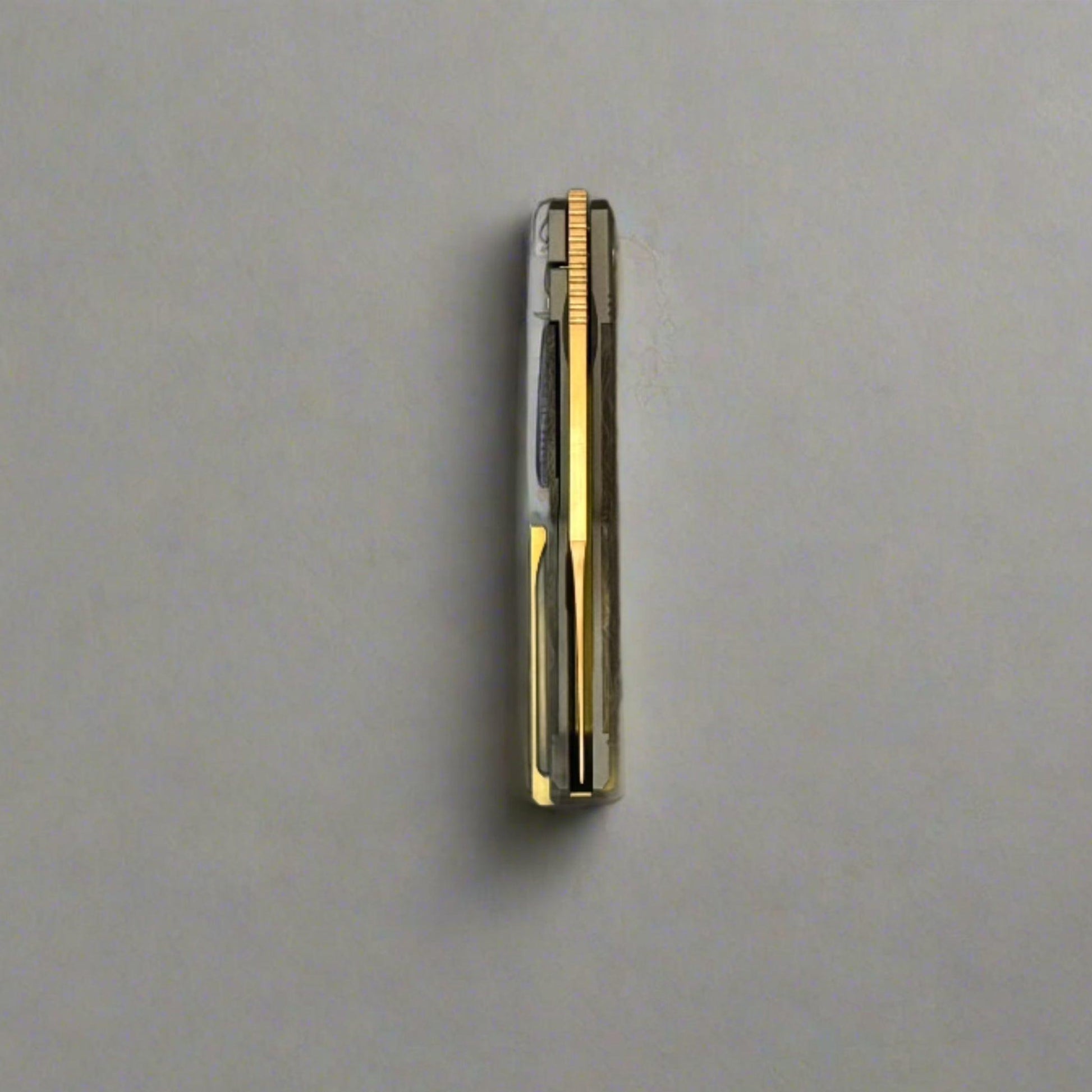 Jack Wolf Knives-Jack Wolf Knives - GUNSLINGER JACK - FAT CARBON DARK MATTER GOLD - 18K GOLD CUSTOM-Urban Cutlery