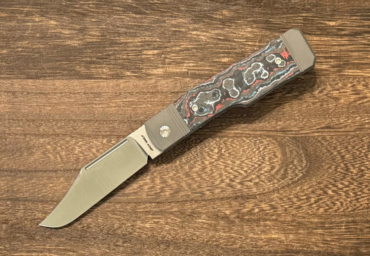 Jack Wolf Knives-Jack Wolf Knives - GUNSLINGER JACK - FAT CARBON NEBULA-Urban Cutlery