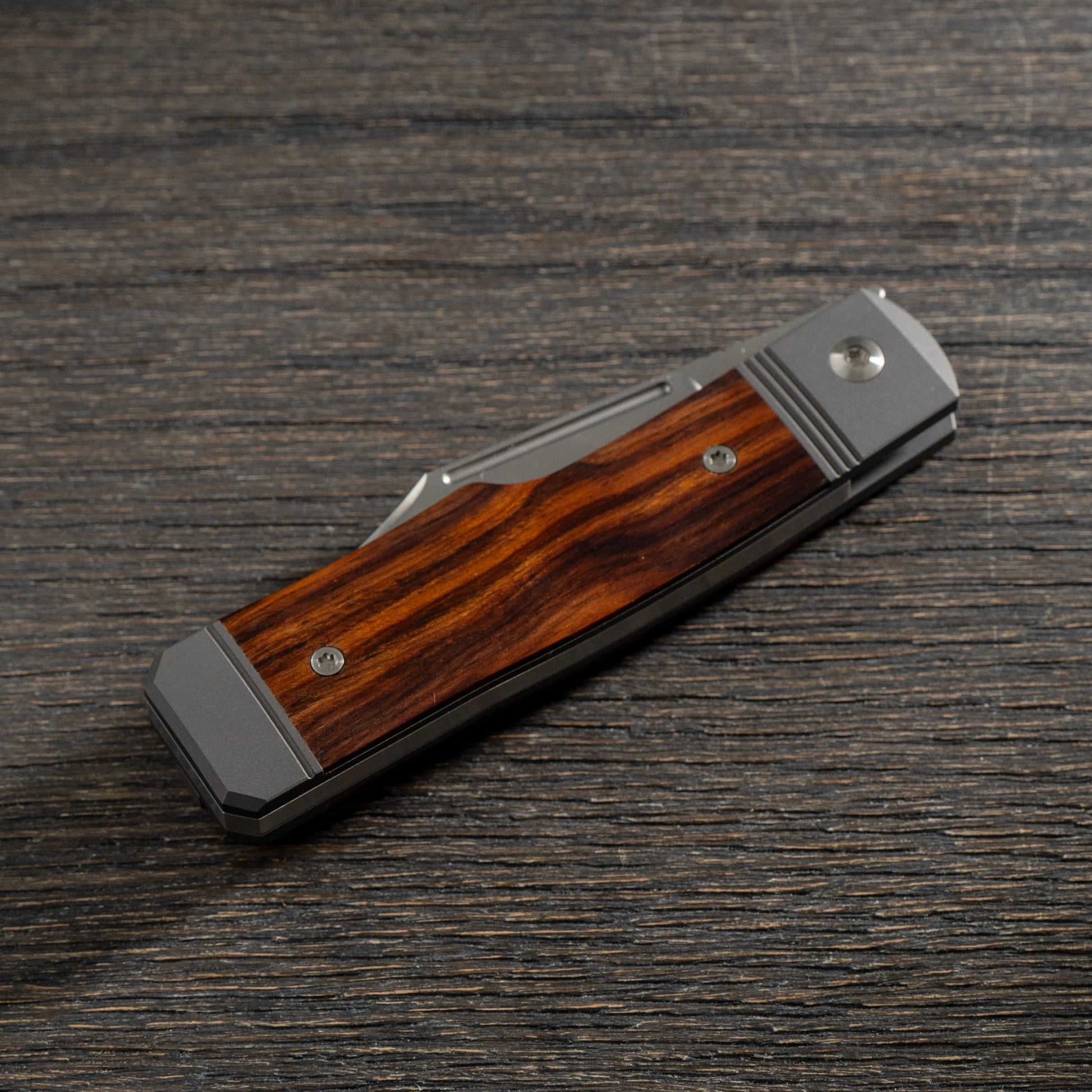 Jack Wolf Knives-Jack Wolf Knives - GUNSLINGER JACK - IRONWOOD HAND SATIN-5-Urban Cutlery