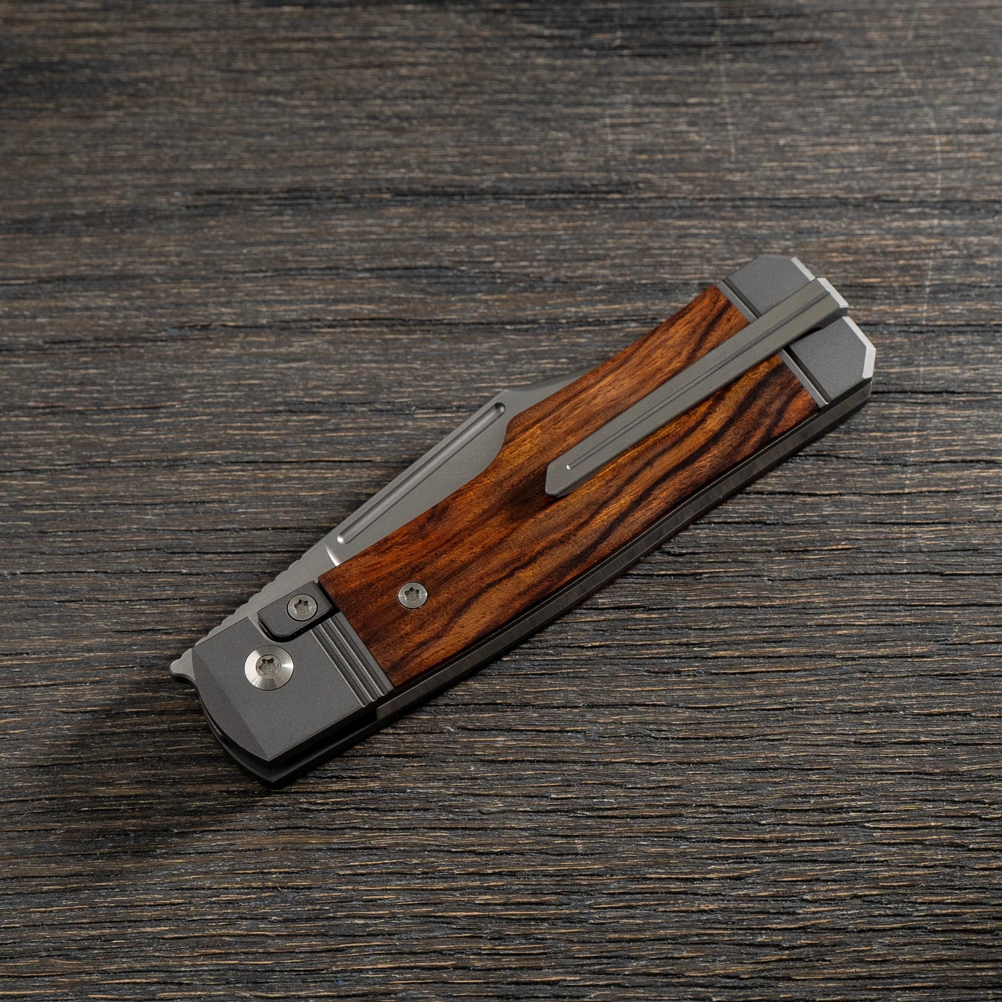 Jack Wolf Knives-Jack Wolf Knives - GUNSLINGER JACK - IRONWOOD HAND SATIN-Urban Cutlery