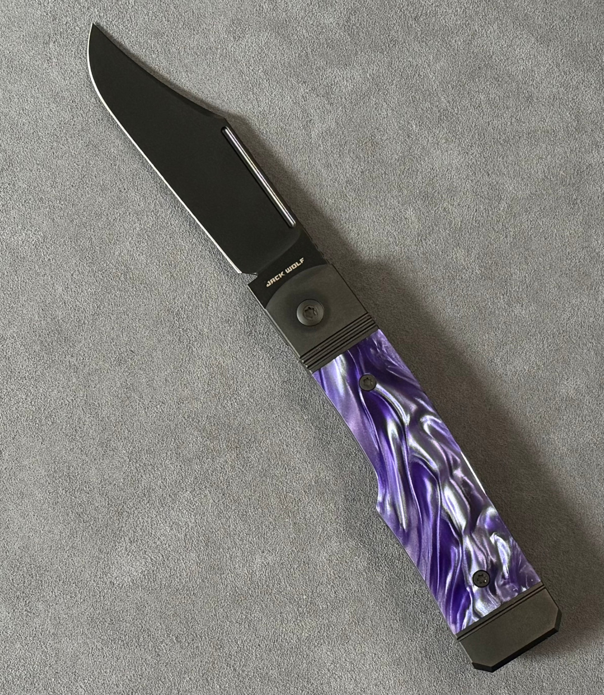 Jack Wolf Knives-Jack Wolf Knives - GUNSLINGER JACK - KIRINITE COSMIC PURPLE DLC-1-Urban Cutlery