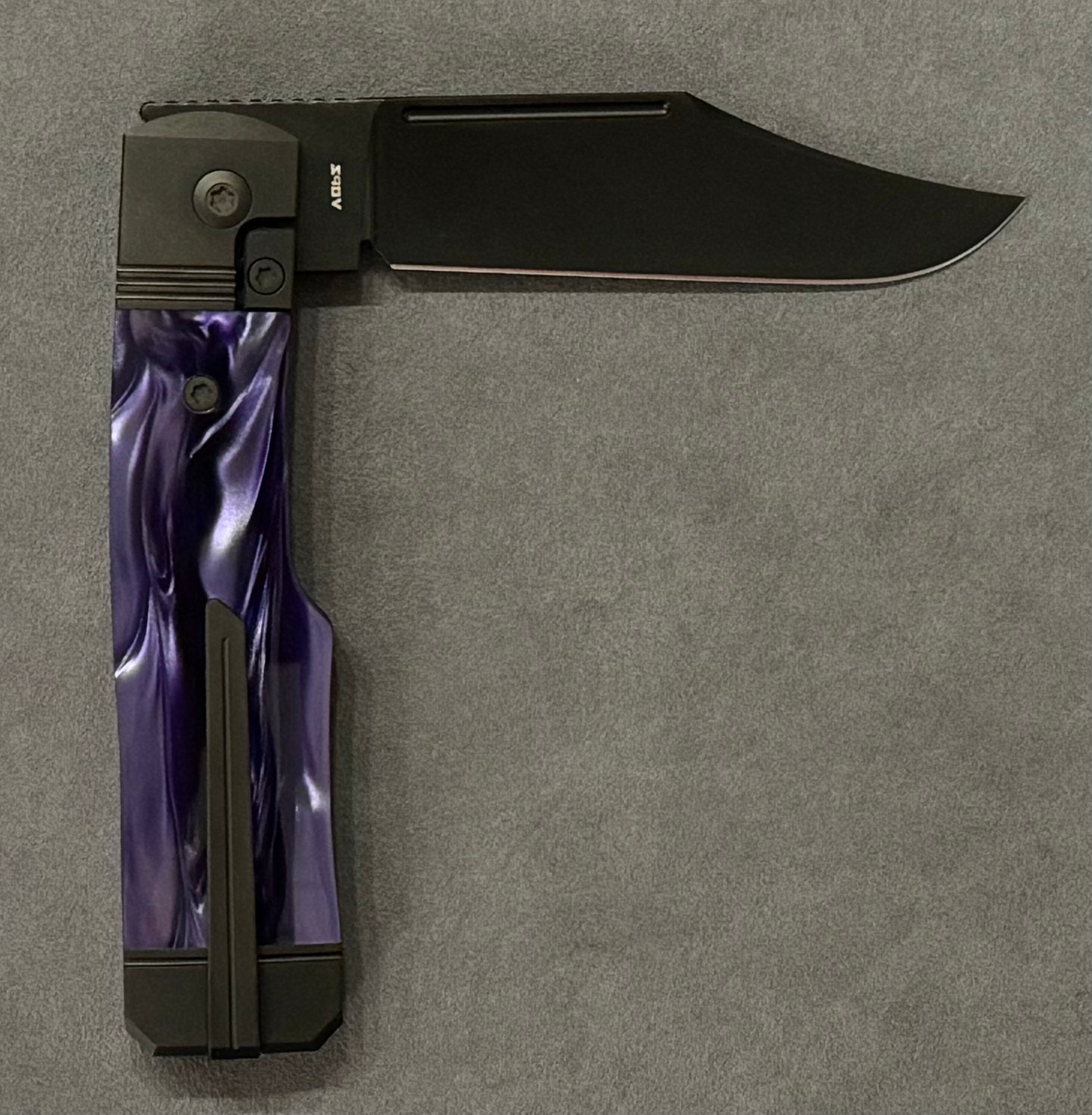 Jack Wolf Knives-Jack Wolf Knives - GUNSLINGER JACK - KIRINITE COSMIC PURPLE DLC-2-Urban Cutlery