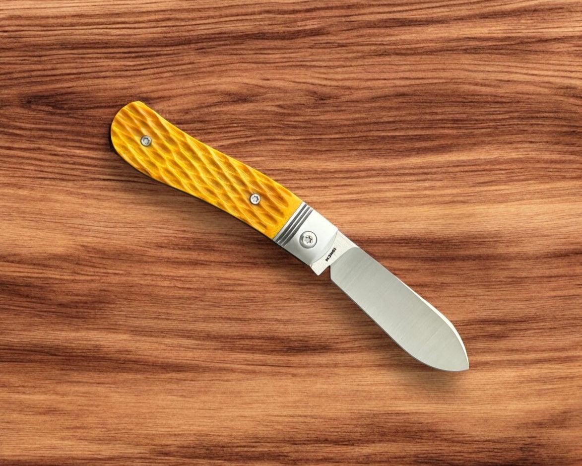 Jack Wolf Knives-Jack Wolf Knives K9 JACK - Steel Series - YELLOW JIGGED BONE-3-Urban Cutlery