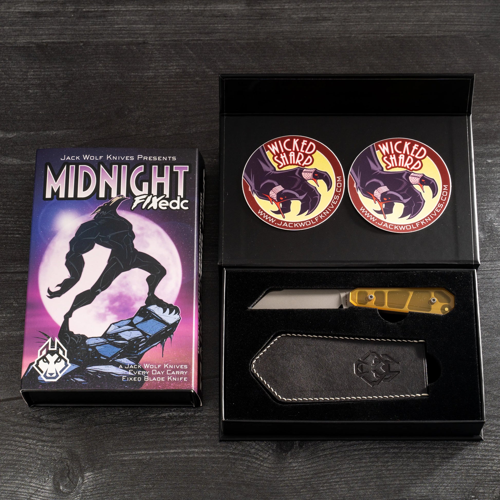 Jack Wolf Knives-Jack Wolf Knives - MIDNIGHT FIXedc - ULTEM BLAST AND TUMBLE-Urban Cutlery