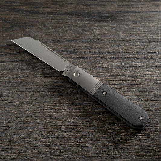 Jack Wolf Knives-Jack Wolf Knives - MIDNIGHT JACK - TWILL CARBON FIBER-1-Urban Cutlery