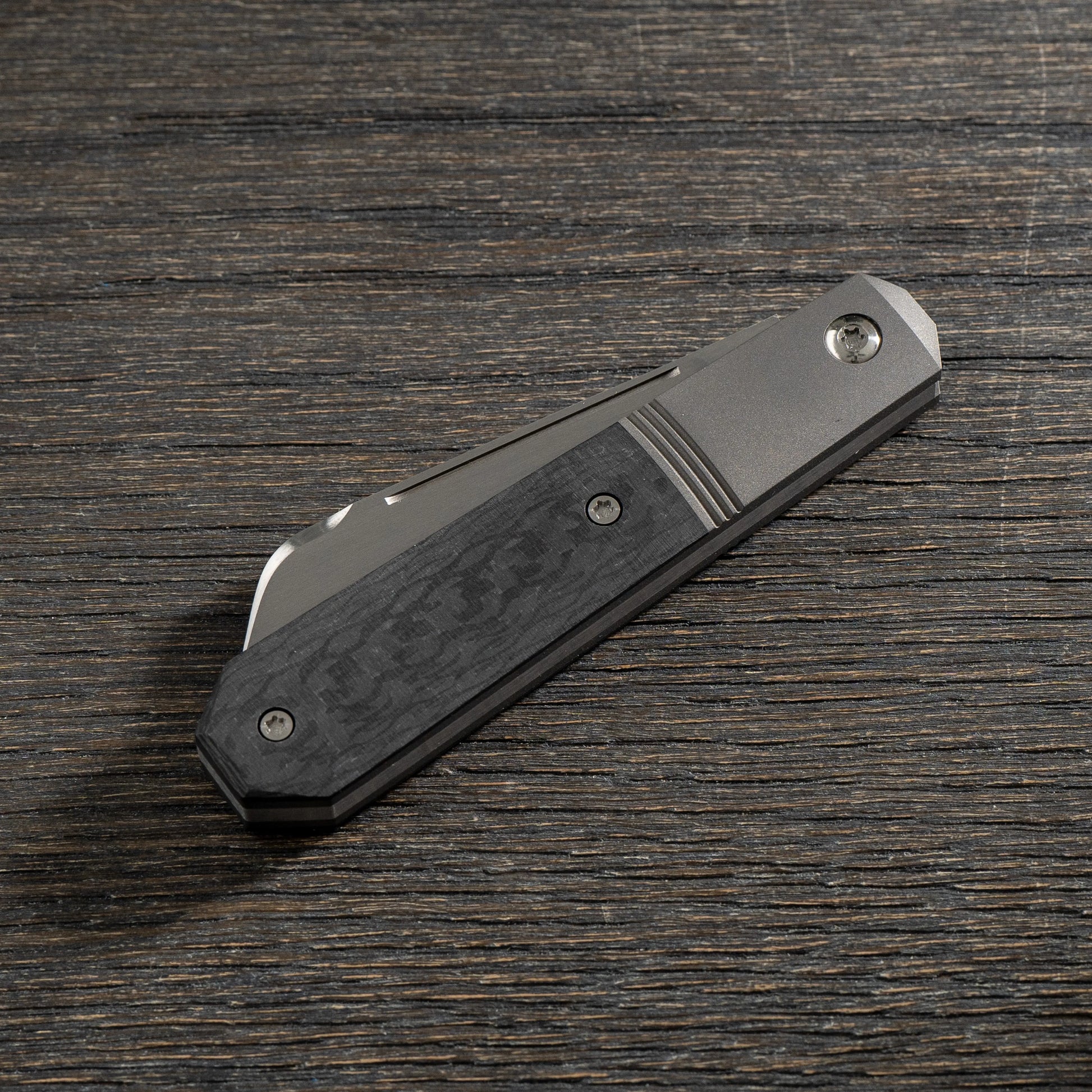 Jack Wolf Knives-Jack Wolf Knives - MIDNIGHT JACK - TWILL CARBON FIBER-Urban Cutlery
