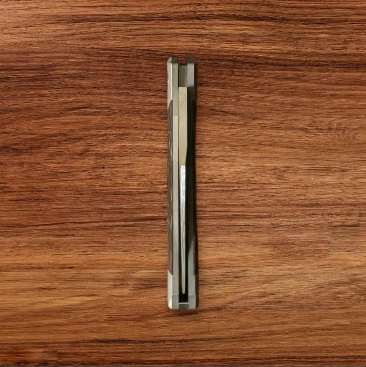 Jack Wolf Knives-Jack Wolf Knives - MINI CYBORG JACK - FAT CARBON DARK MATTER ORANGE-5-Urban Cutlery