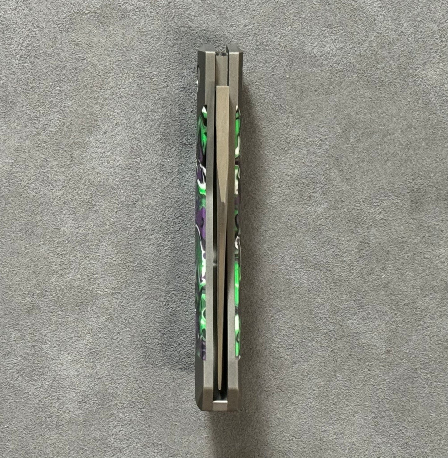 Jack Wolf Knives-Jack Wolf Knives - MINI CYBORG JACK - KAOTIC RESIN HAND SATIN-5-Urban Cutlery