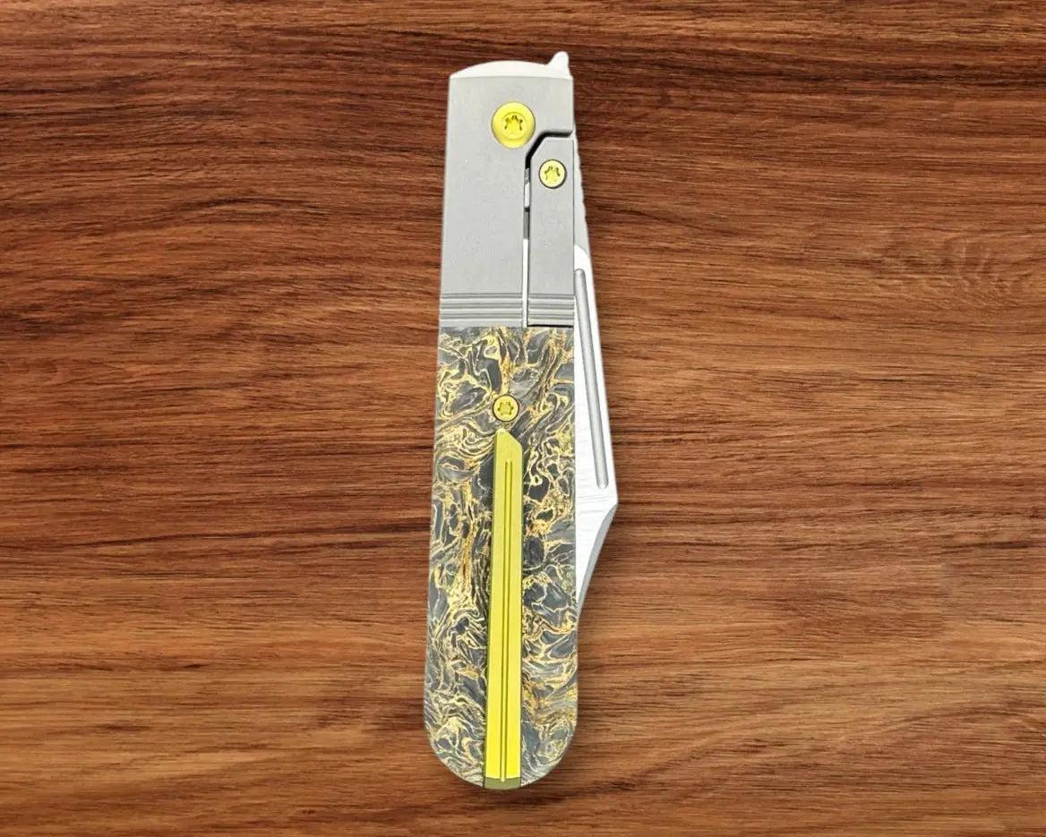 Jack Wolf Knives-Jack Wolf Knives - PRIMO JACK - FAT CARBON DARK MATTER GOLD-Urban Cutlery