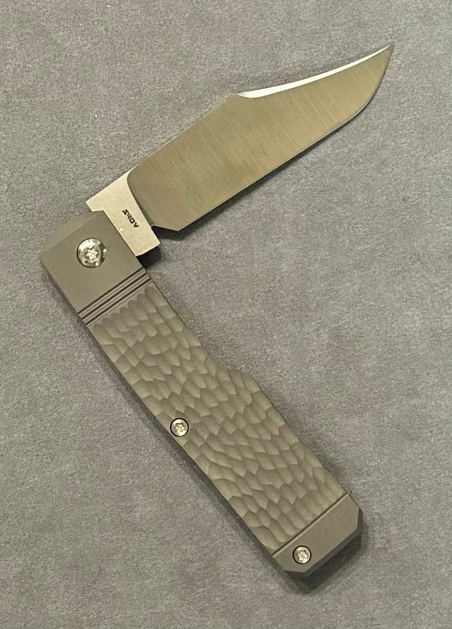 Jack Wolf Knives-Jack Wolf Knives - SHARPSHOOTER JACK - TITANIUM JIGGED-2-Urban Cutlery