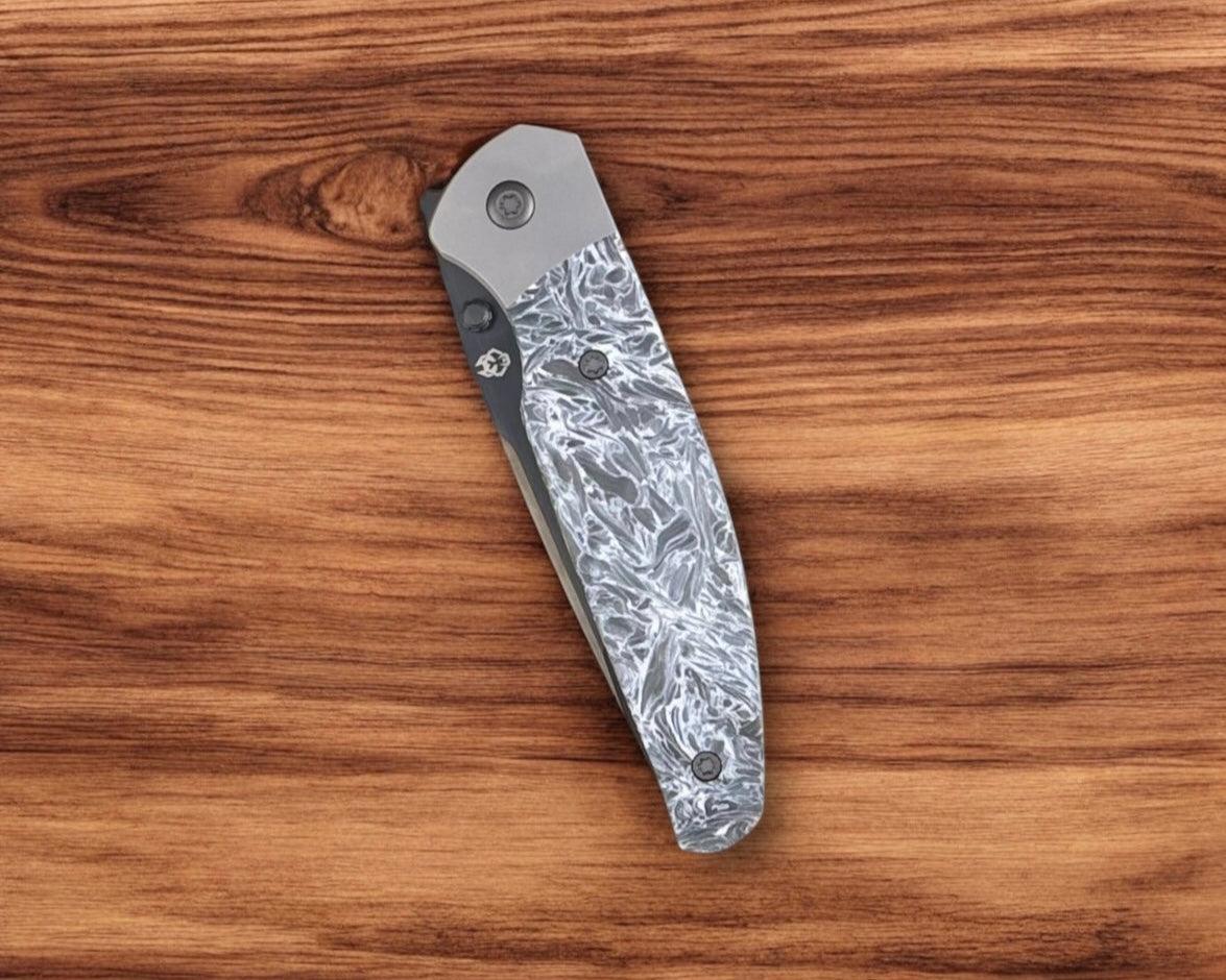 Jack Wolf Knives-Jack Wolf Knives - TANGO JACK - FAT CARBON DARK MATTER POLAR DLC BELT SATIN-4-Urban Cutlery