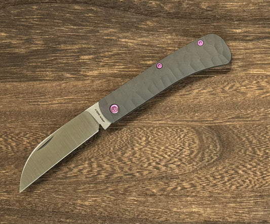 Jack Wolf Knives-Jack Wolf Knives - VENOM JACK- TITANIUM ROCK PATTERN-1-Urban Cutlery