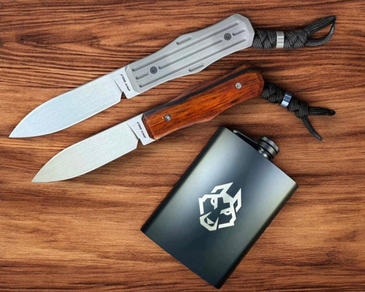 Jack Wolf Knives-Jack Wolf Knives - Vampire FIXedc - w/ FREE Flask-1-Urban Cutlery