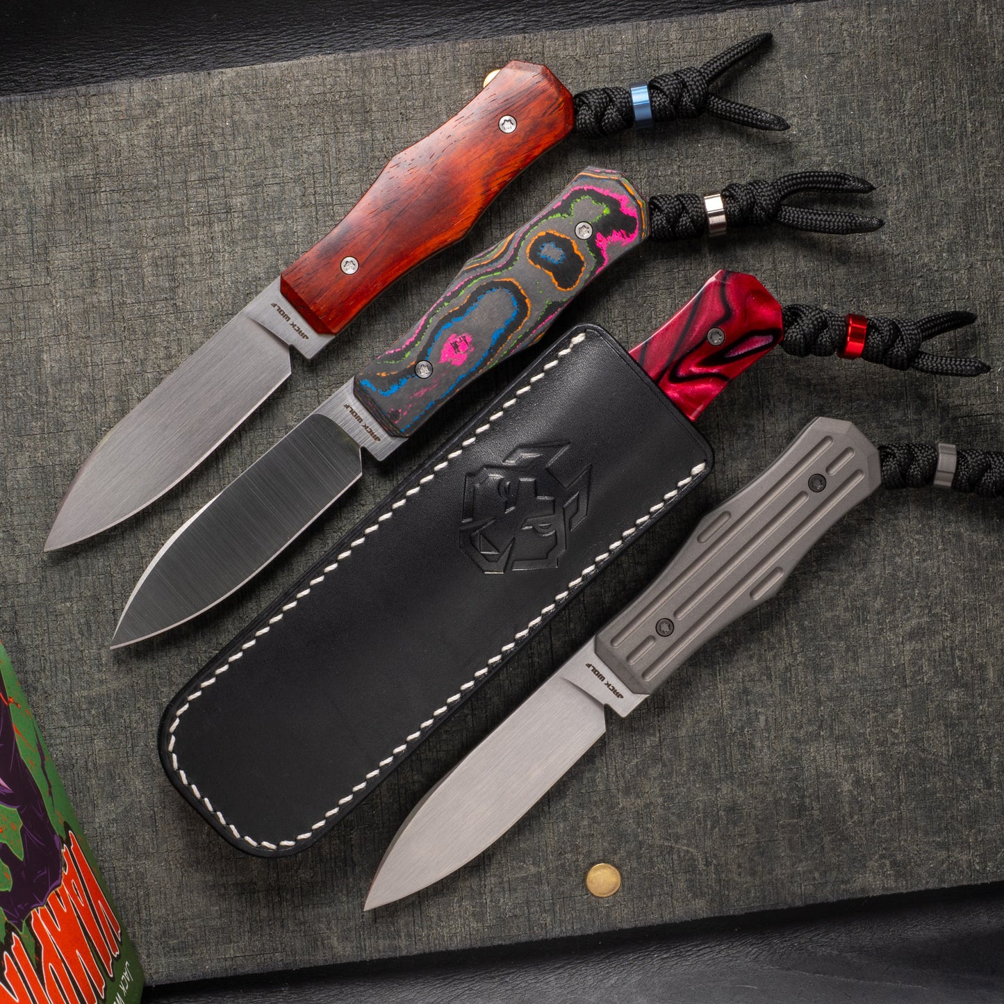 Jack Wolf Knives-Jack Wolf Knives - Vampire FIXedc - w/ FREE Flask-Urban Cutlery