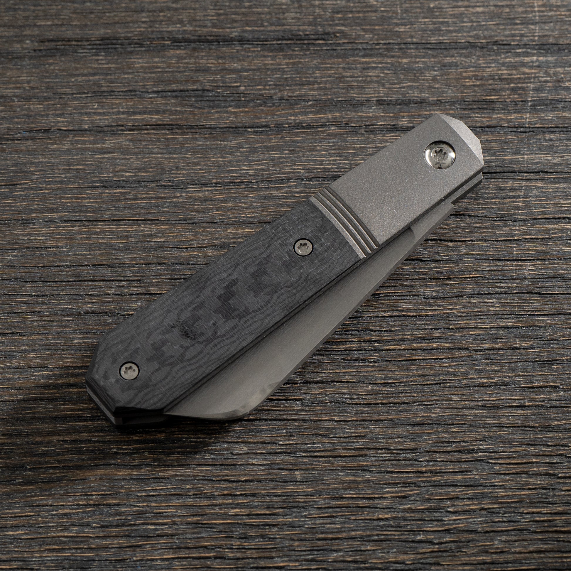 Jack Wolf Knives - MIDNIGHT JACK - TWILL CARBON FIBER Jack Wolf Knives Urban Cutlery & Lifestyle Shoppe