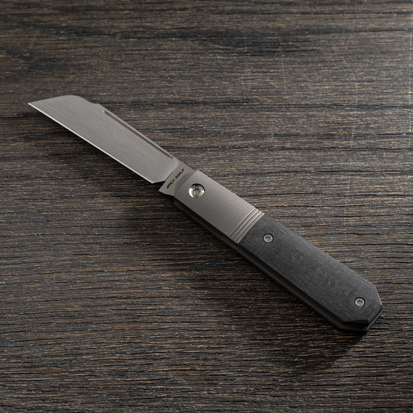 Jack Wolf Knives - MIDNIGHT JACK - TWILL CARBON FIBER Jack Wolf Knives Urban Cutlery & Lifestyle Shoppe