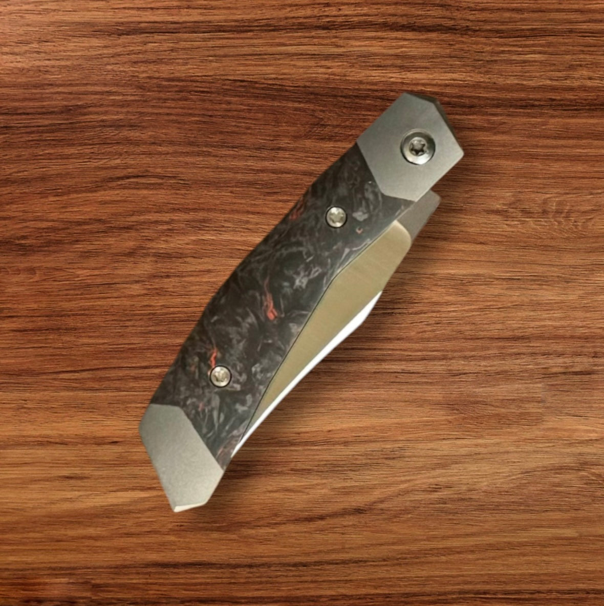 Jack Wolf Knives - MINI CYBORG JACK - FAT CARBON DARK MATTER ORANGE Urban Cutlery & Lifestyle Shoppe