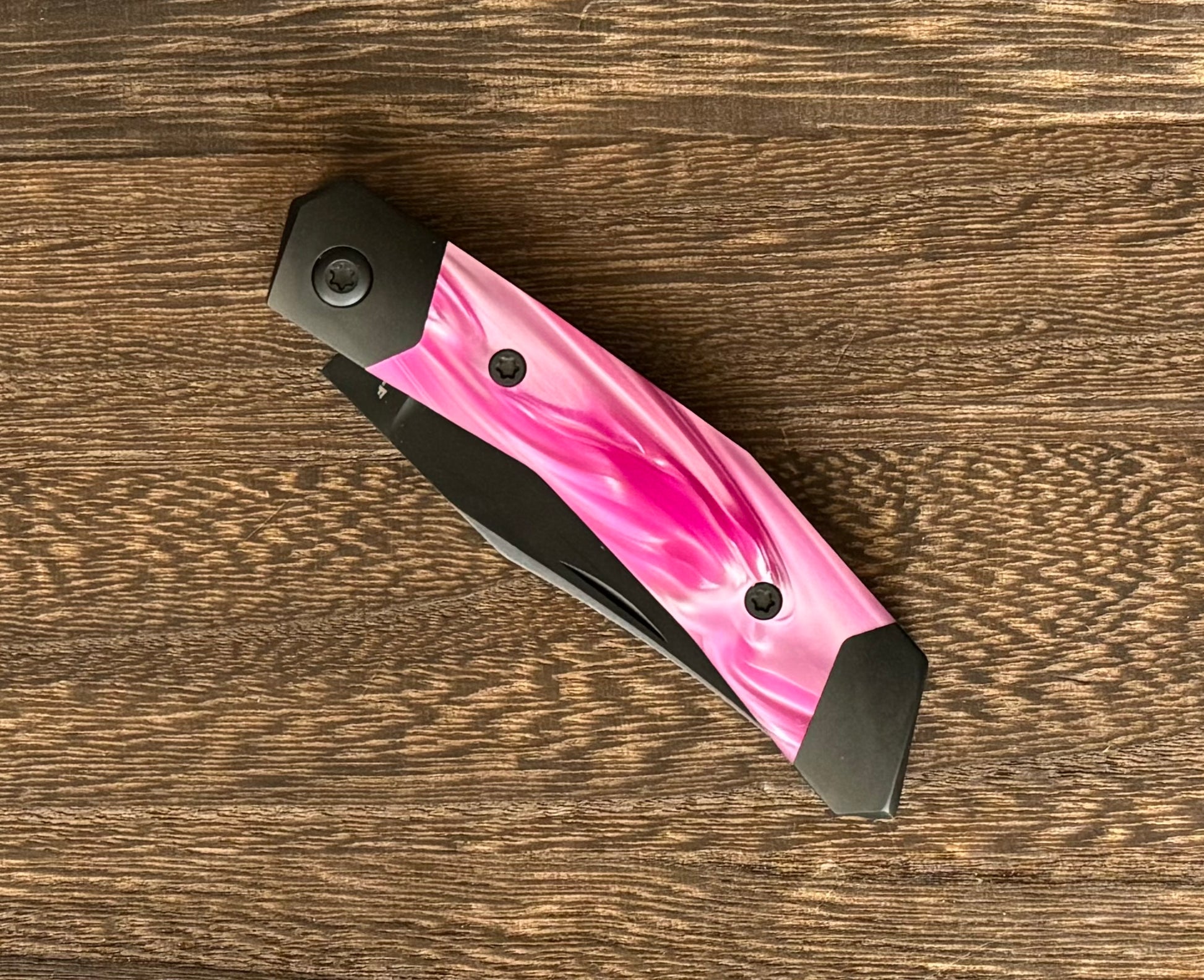 Jack Wolf Knives - MINI CYBORG JACK - KIRINITE COSMIC PINK DLC Jack Wolf Knives Urban Cutlery & Lifestyle Shoppe