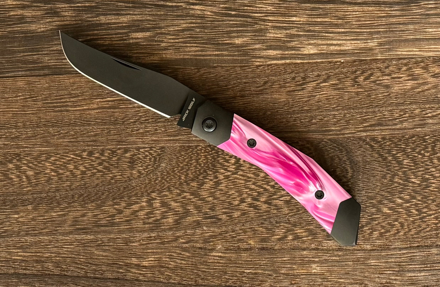 Jack Wolf Knives - MINI CYBORG JACK - KIRINITE COSMIC PINK DLC Jack Wolf Knives Urban Cutlery & Lifestyle Shoppe