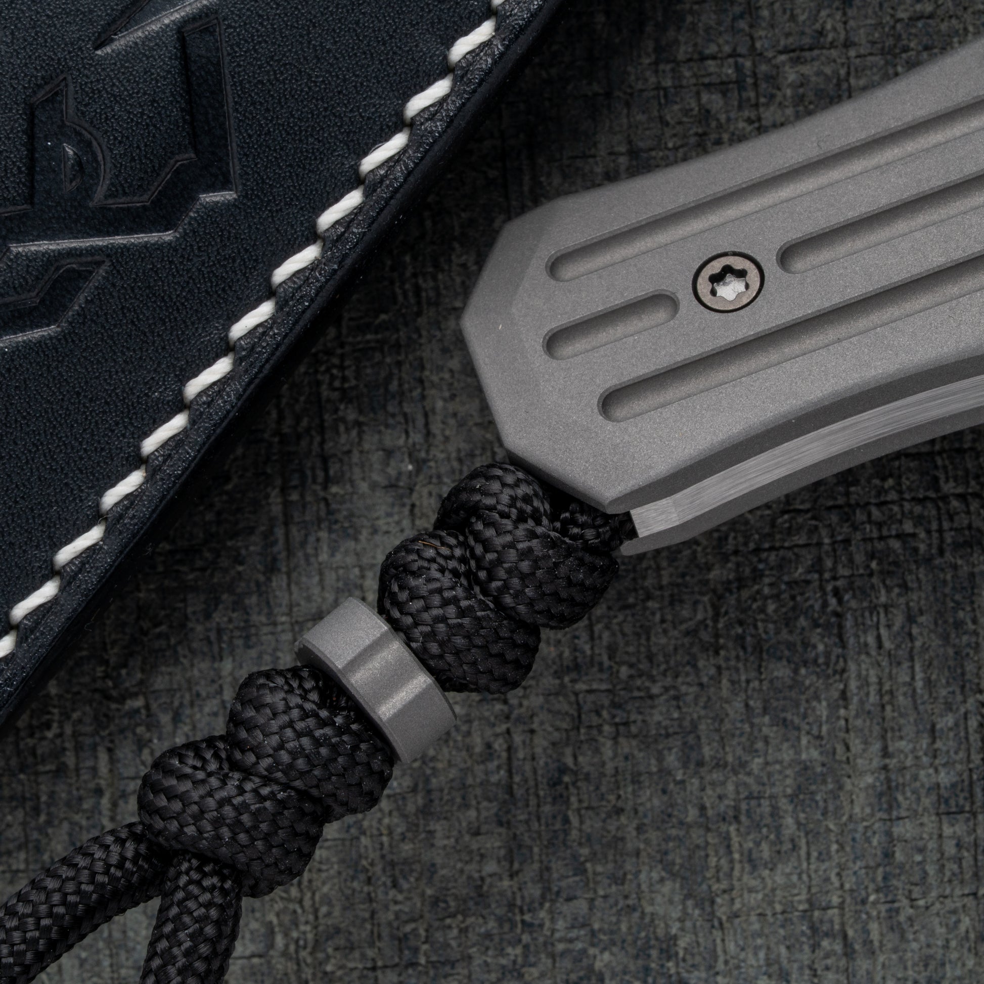 Jack Wolf Knives - Vampire FIXedc - TITANIUM FLUTED - w/ FREE Flask-Jack Wolf Knives-Urban Cutlery & Lifestyle Shoppe