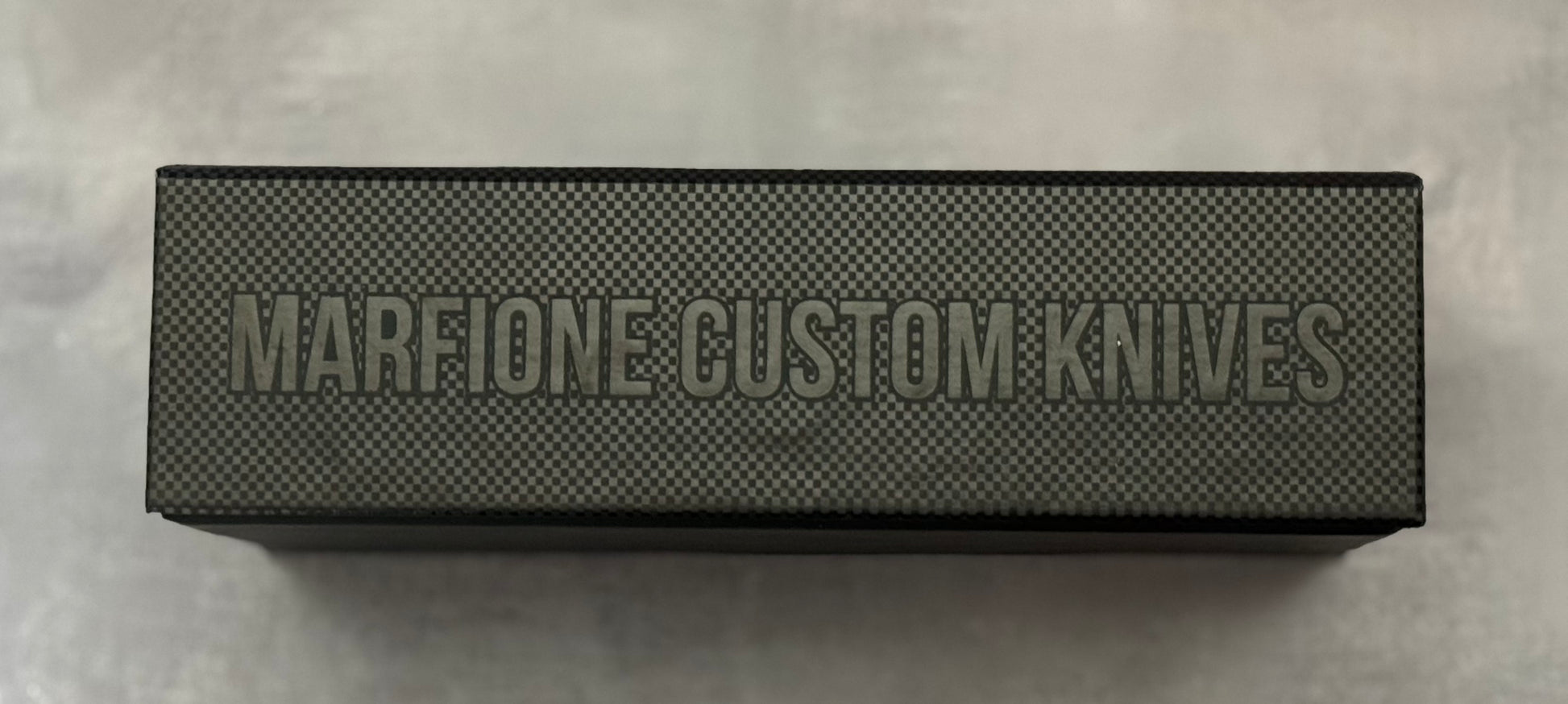 Marfione Custom Knives-Marfione Custom Hera D/E Hand Rubbed Satin M390 Black Anodized Aircraft Alloy W/Dagger Relief & Two-Tone HW SN #022 - Brand New-11-Urban Cutlery