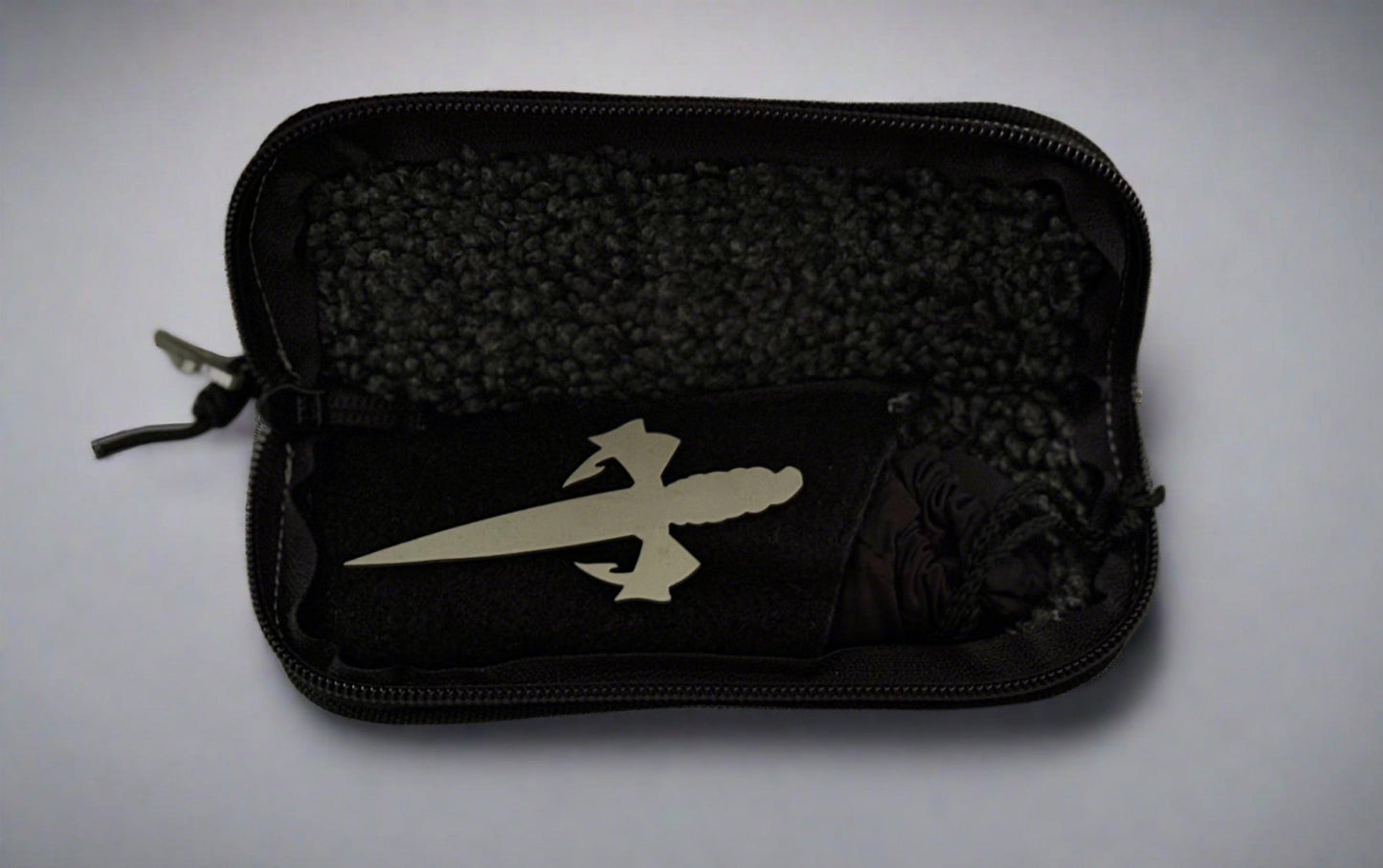 Marfione Custom Knives-Marfione Custom Hera D/E Hand Rubbed Satin M390 Black Anodized Aircraft Alloy W/Dagger Relief & Two-Tone HW SN #022 - Brand New-8-Urban Cutlery