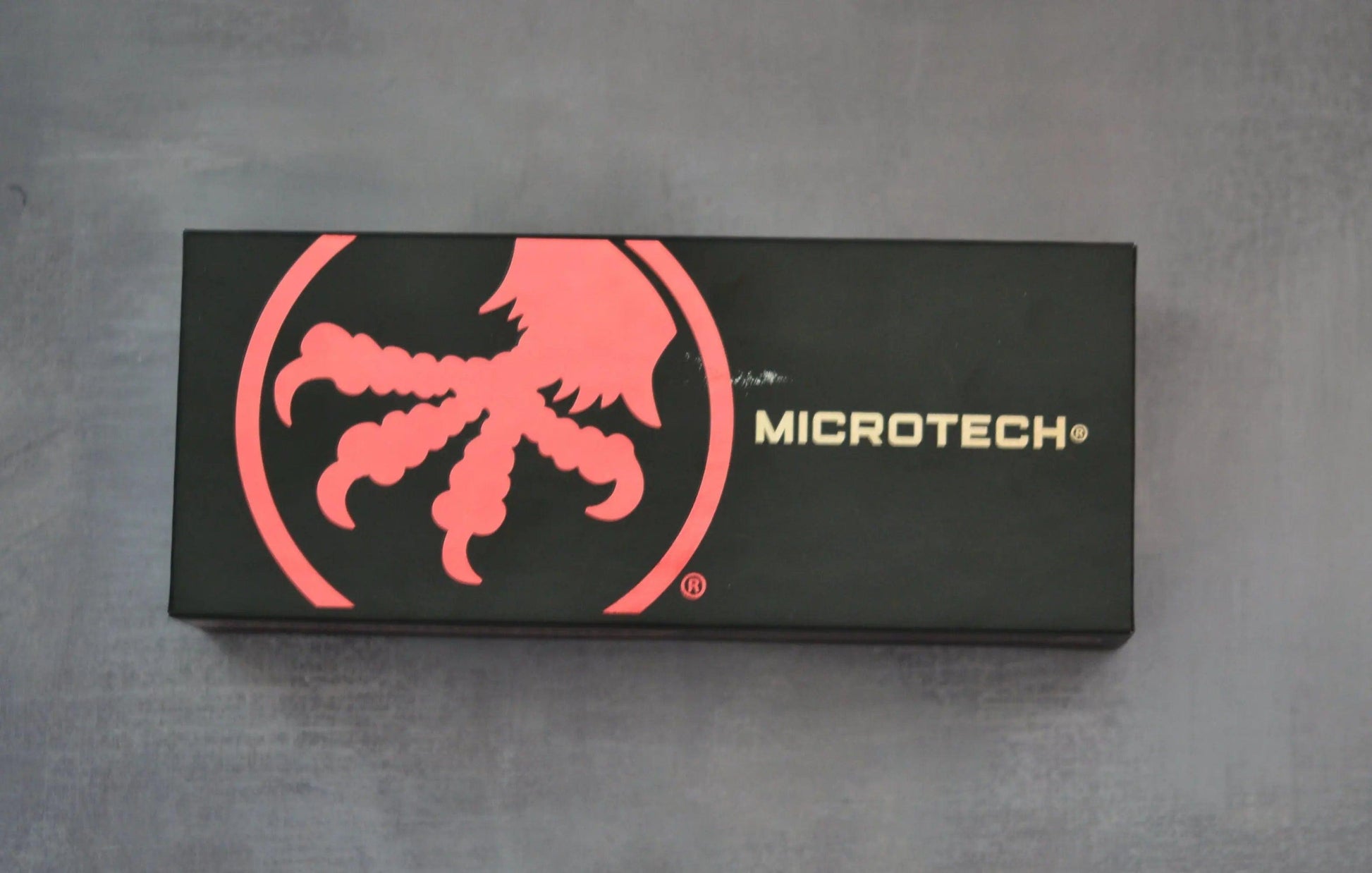 Microtech-Microtech Hera II Mini 1701M-10 Bayonet Stonewash Blade, Black Handle - Brand New-7-Urban Cutlery