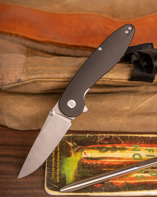 American Blade Works MODEL 1 V7 - Black G10 Handle - Magnacut Drop Point Blade