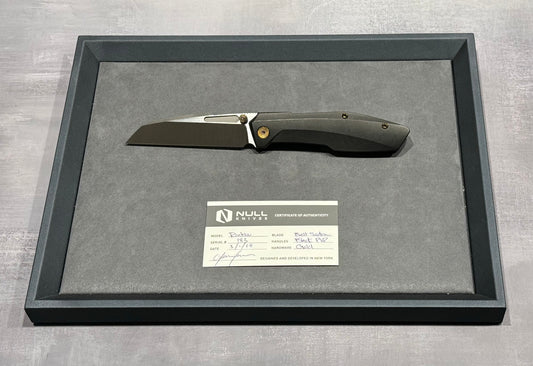 Null Knives-Null Knives Raikou - Black PVD/Belt Satin - Brand New-1-Urban Cutlery