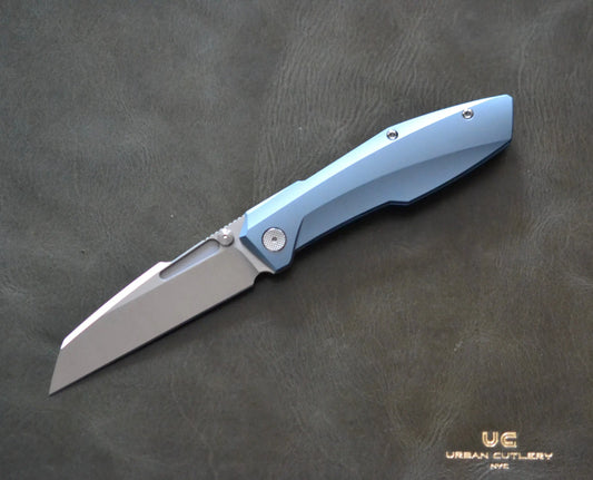 Null Knives-Null Knives Raikou - Blue/Belt Satin - Brand New-1-Urban Cutlery