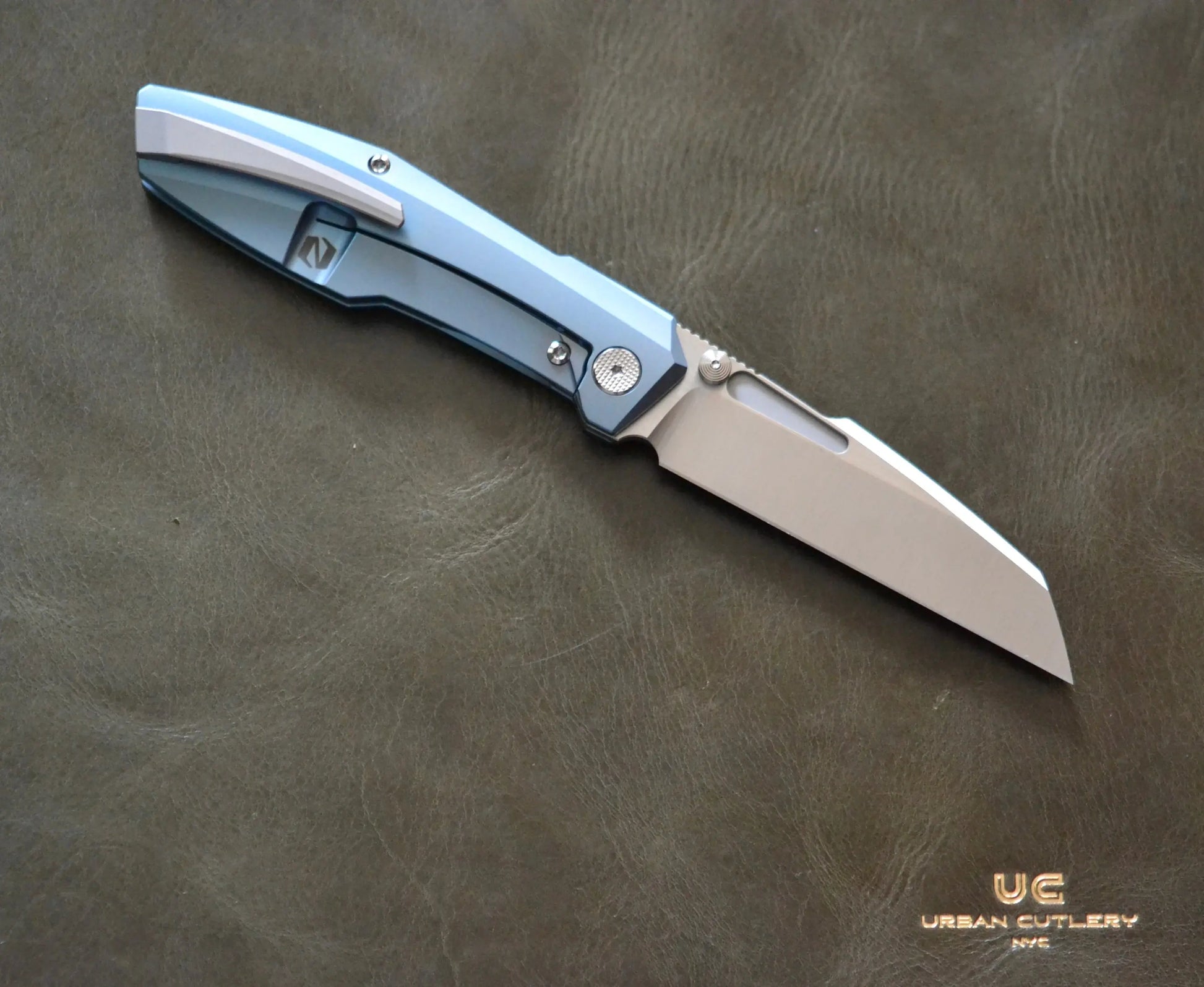 Null Knives-Null Knives Raikou - Blue/Belt Satin - Brand New-Urban Cutlery