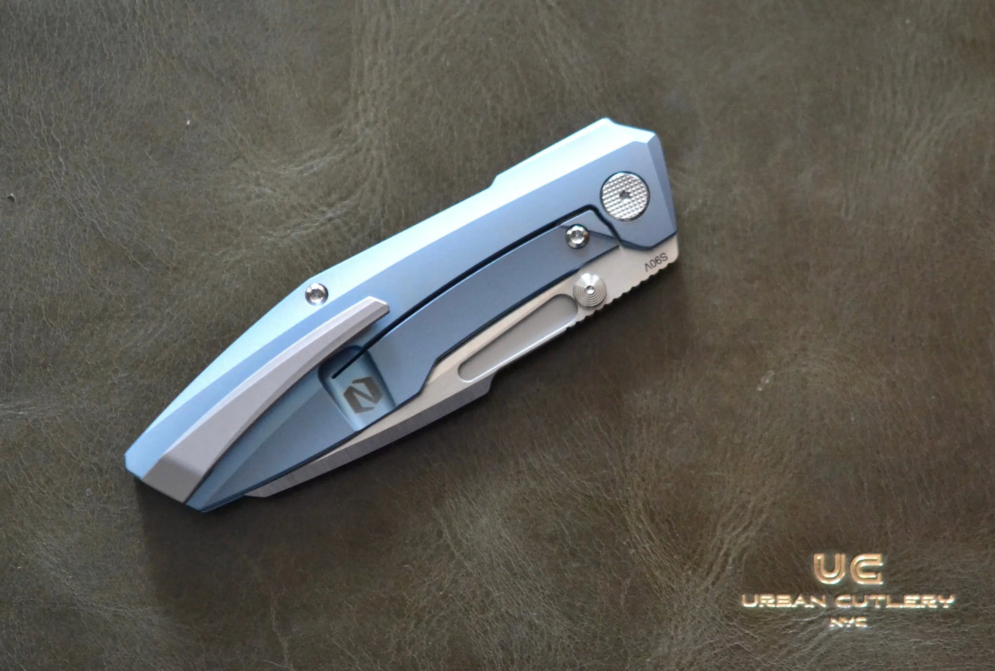 Null Knives-Null Knives Raikou - Blue/Belt Satin - Brand New-Urban Cutlery