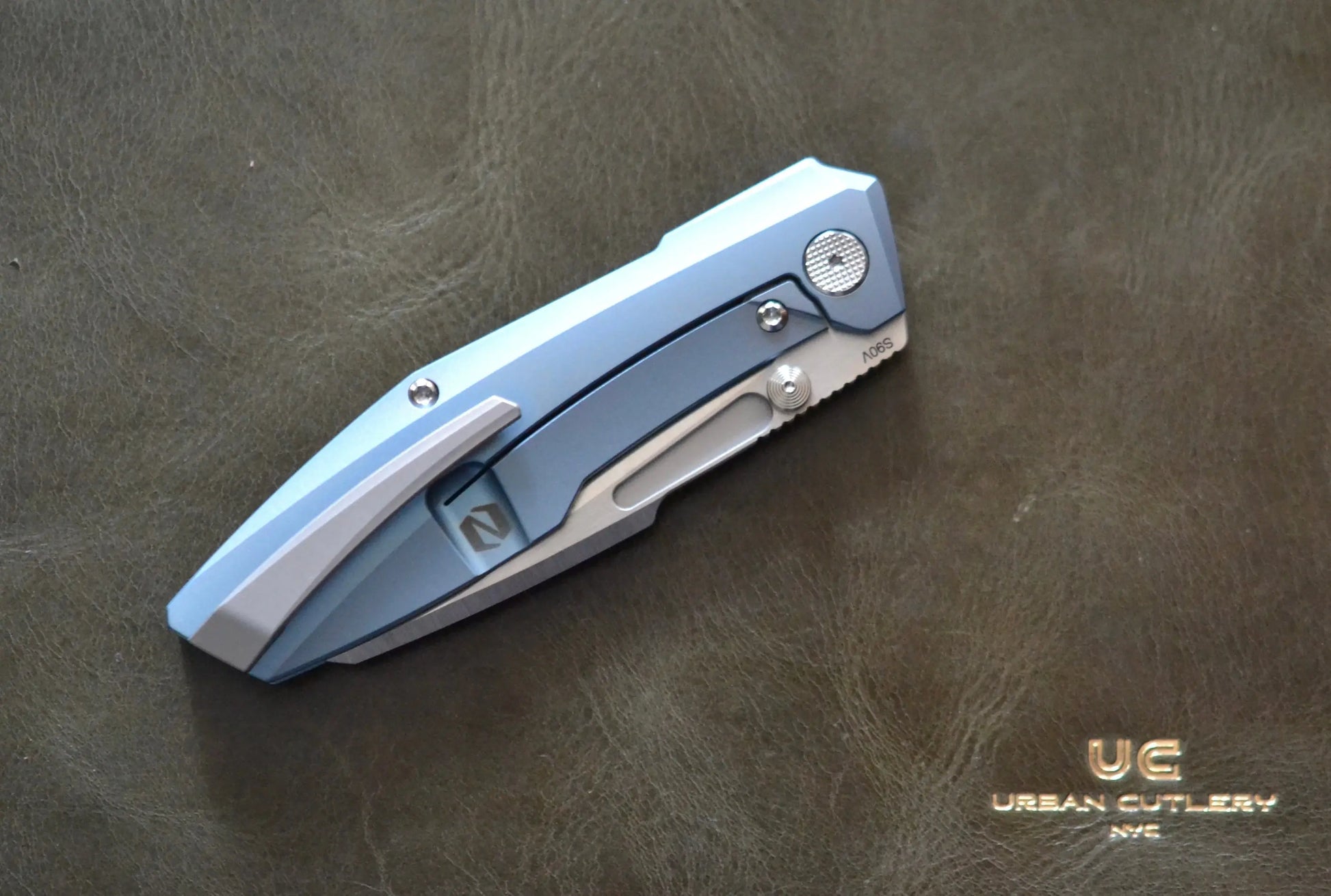 Null Knives-Null Knives Raikou - Blue/Belt Satin - Brand New-Urban Cutlery