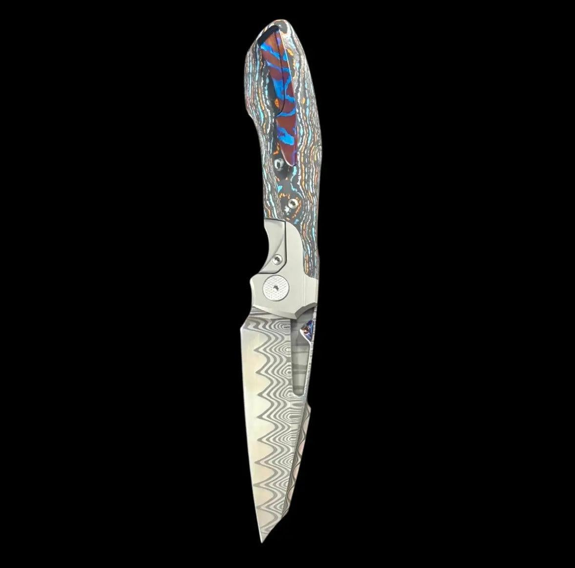 Null Knives-Null Knives UC Exclusive Voodoo - Gulf Camo Handle - Mokuti Backspacer, Clip & Thumb Grooves-Urban Cutlery