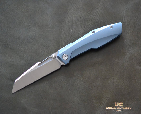 Null Knives Raikou - Blue/Belt Satin - Brand New Null Knives Urban Cutlery & Lifestyle Shoppe