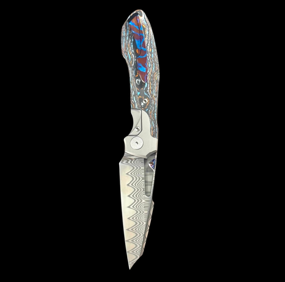 Null Knives UC Exclusive Voodoo - Gulf Camo Handle - Mokuti Backspacer, Clip & Thumb Grooves Urban Cutlery & Lifestyle Shoppe